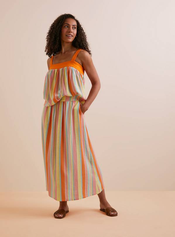 Everbelle Candy Stripe Coord Maxi Skirt - 18